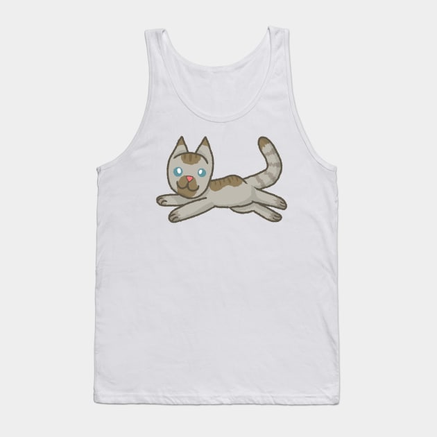 Floppy Cat [Chocolate Point] Tank Top by Quirkball